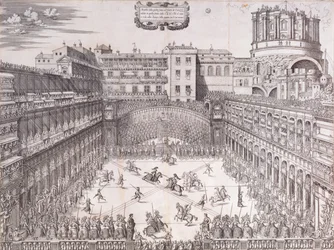 Joute au Vatican, dans le Cortile de Belvedere